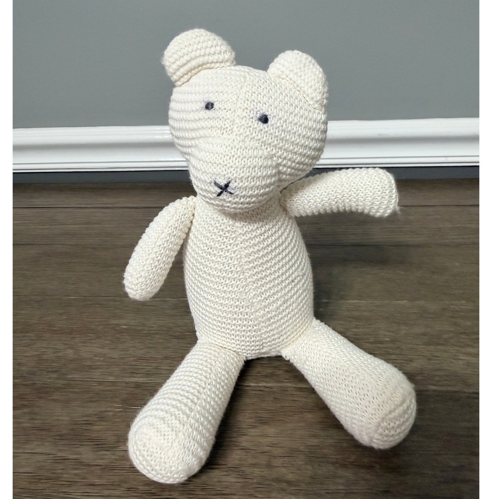 Zestt Organics Cream Knit Teddy‎ Bear Plush